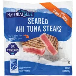 Natural Blue Seared Ahi Tuna Steaks 8 oz
