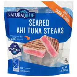 Natural Blue Seared Ahi Tuna Steaks 8 oz