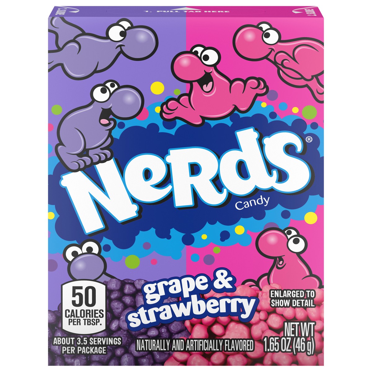 slide 1 of 4, Nerds Grape & Strawberry Candy 1.65 oz, 1.65 oz