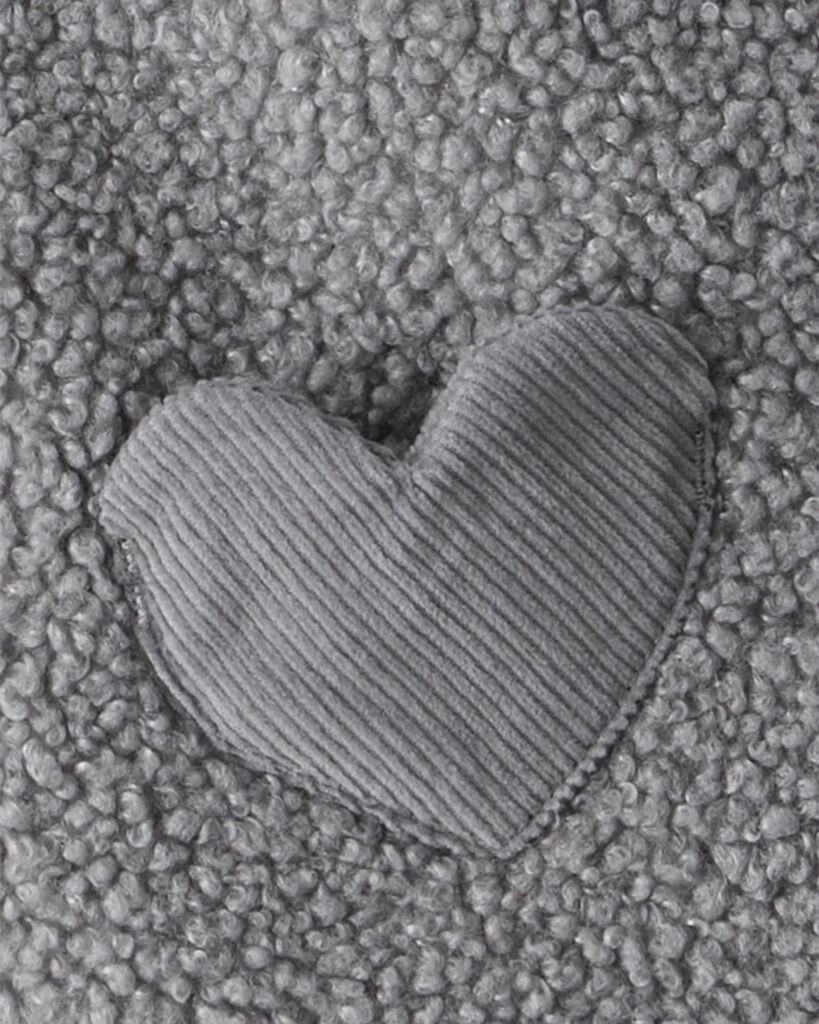 slide 3 of 3, Carter's Carters Baby Girl 3-Piece Sherpa Vest Outfit Set - Grey Grey 9M, 3 pc