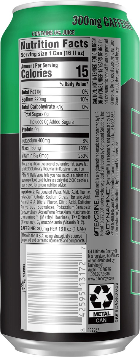 slide 3 of 11, C4 Energy Ultimate Nectarine Guava, 16 oz