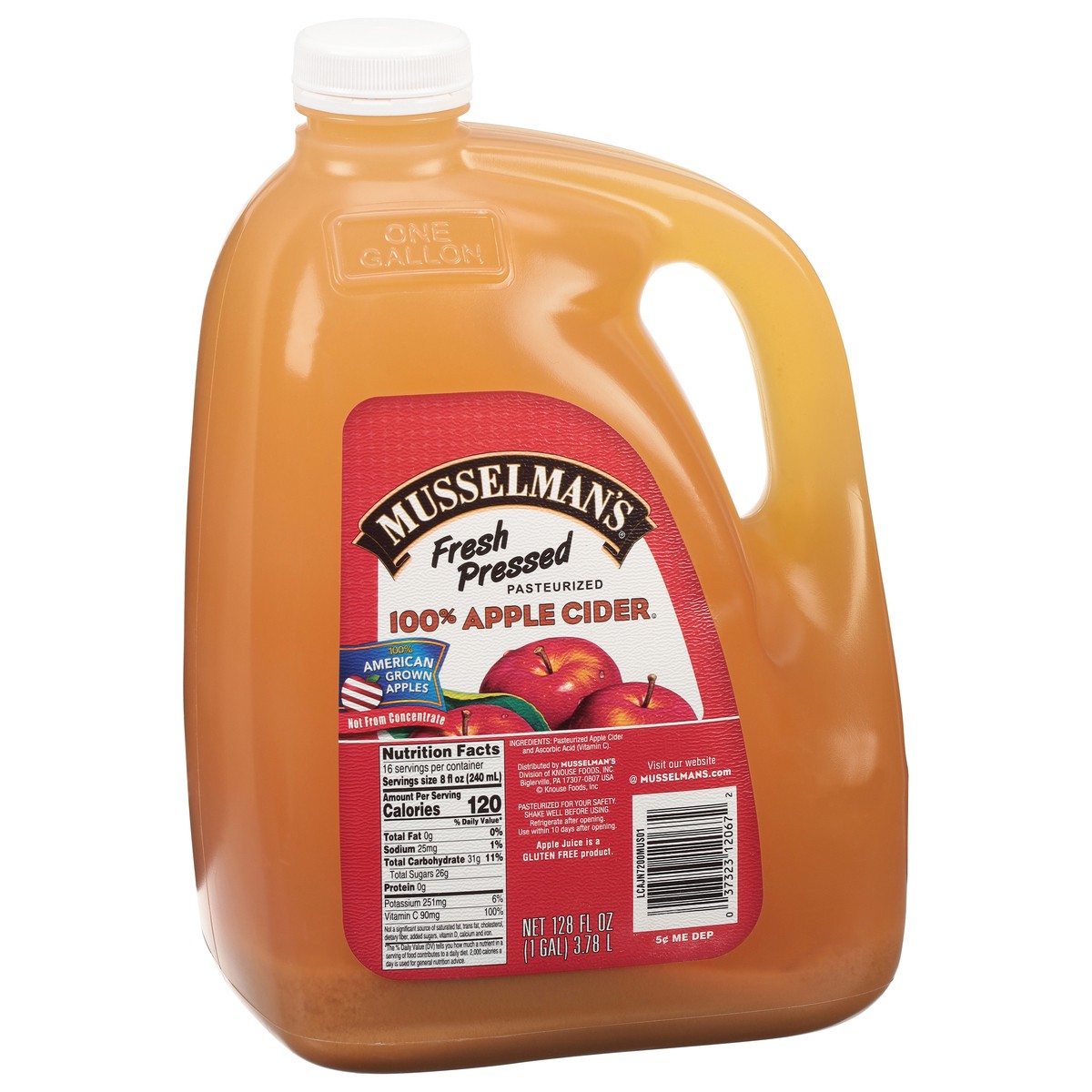 slide 2 of 14, Musselman's Fresh Pressed, Pasteurized 100% Apple Cider 128 fl oz, 128 fl oz