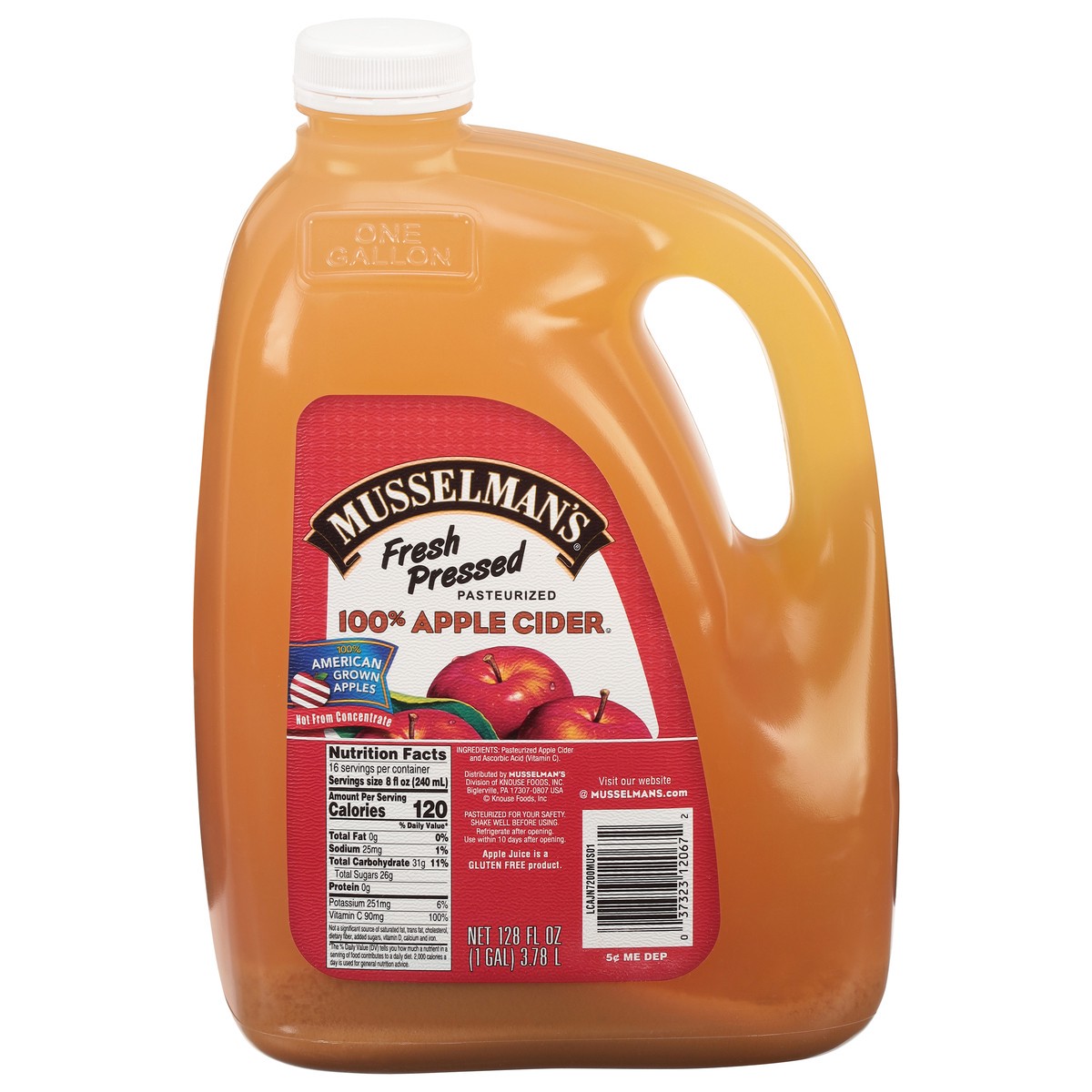 slide 4 of 14, Musselman's Fresh Pressed, Pasteurized 100% Apple Cider 128 fl oz, 128 fl oz