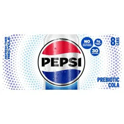 Pepsi Prebiotic Cola 12 Fl Oz X 8 Count