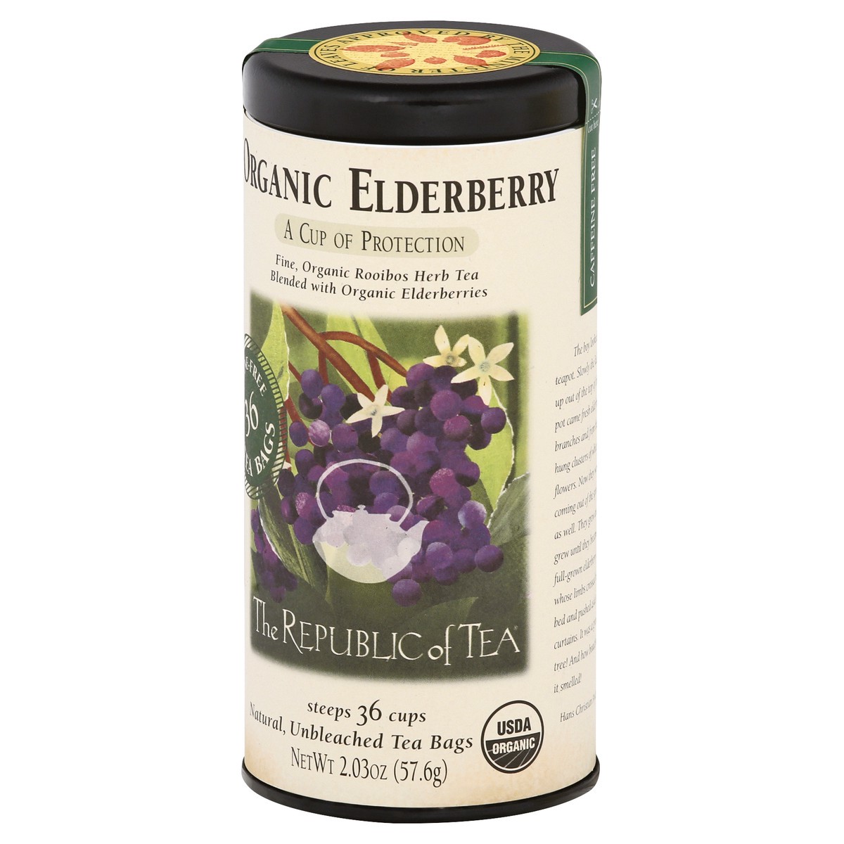 slide 9 of 9, The Republic of Tea Organic Elderberry Red Tea, 36 ct