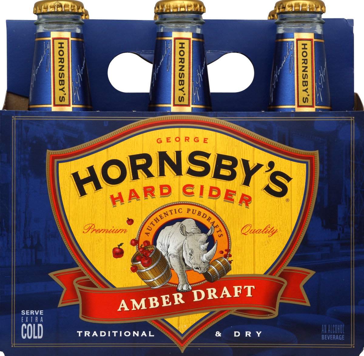 slide 4 of 4, Hornsby's Hornsbys Hard Amber Cider Bottles, 6 ct; 12 fl oz