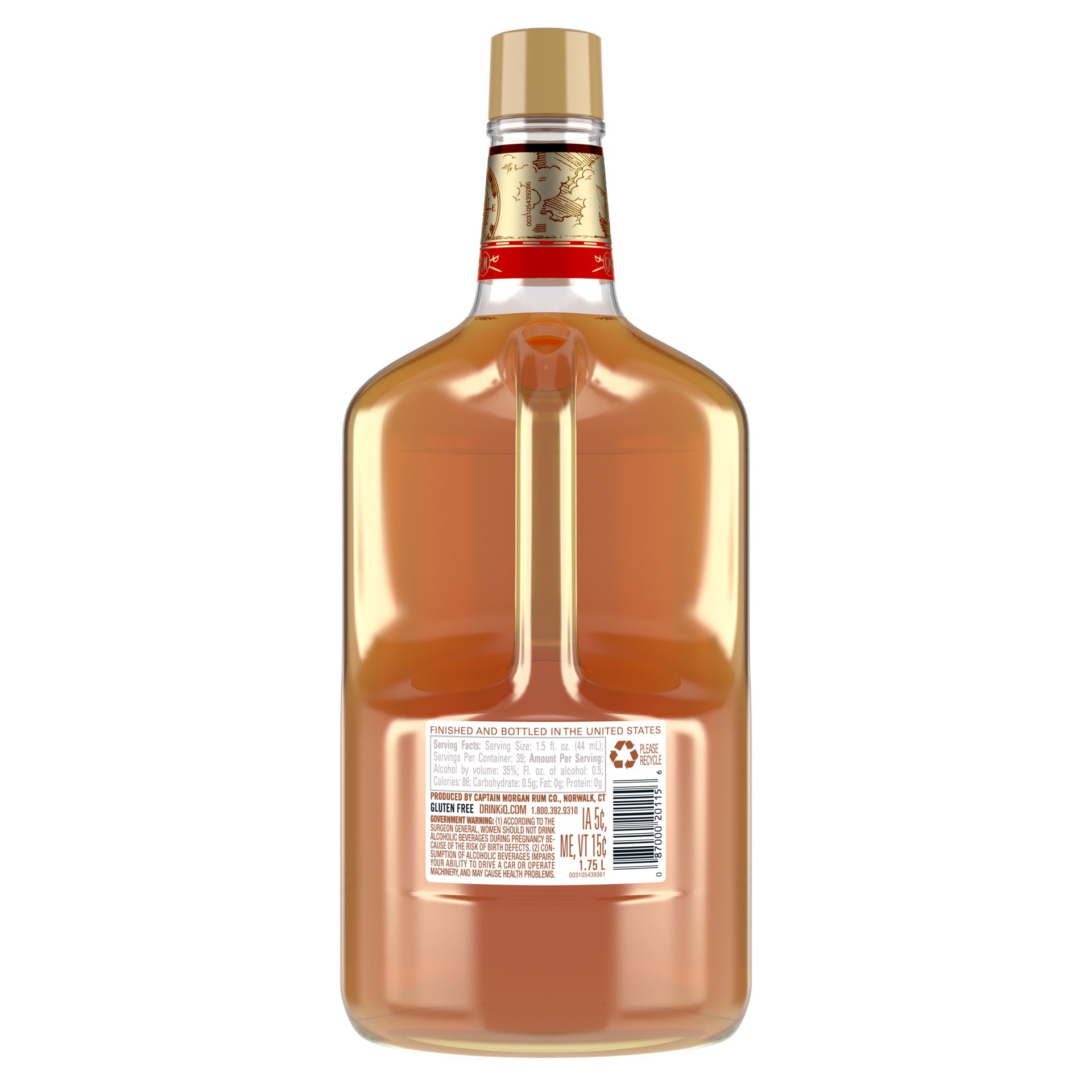 slide 5 of 5, Captain Morgan Original Spiced Rum, 1.75 L, 1.75 liter