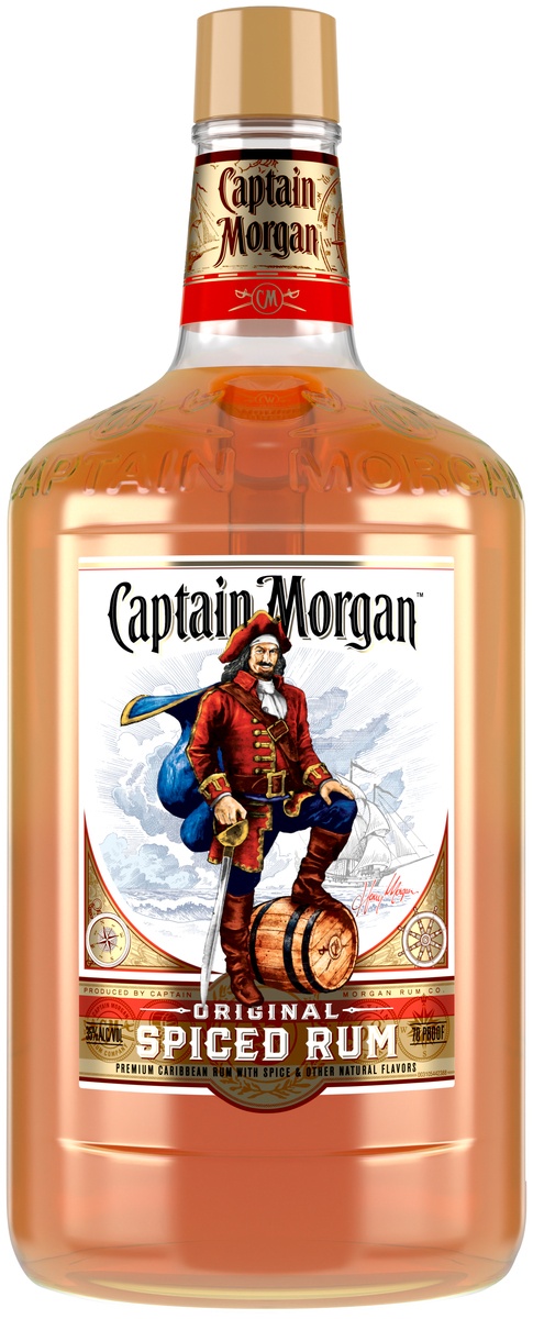 slide 6 of 6, Captain Morgan Spiced Rum, 1.75 liter