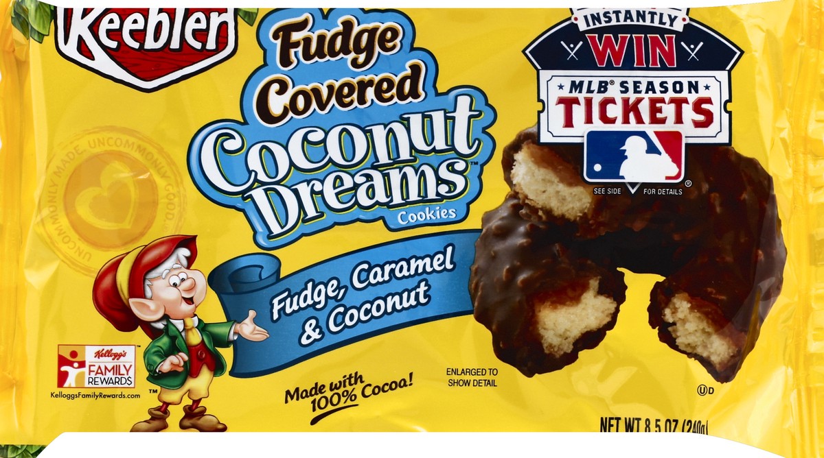 slide 5 of 6, Keebler Fudge Covered Coconut Dreams Cookies, 8.5 oz