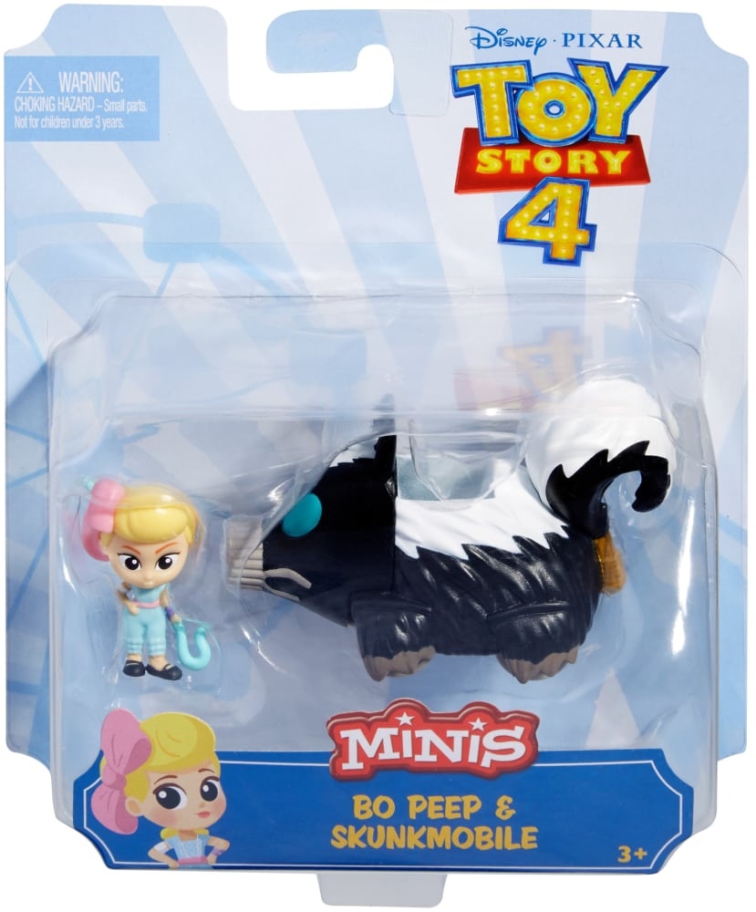 slide 1 of 1, Mattel Disney Pixar Toy Story 4 Mini Bo Peep And Skunkmobile, 1 ct