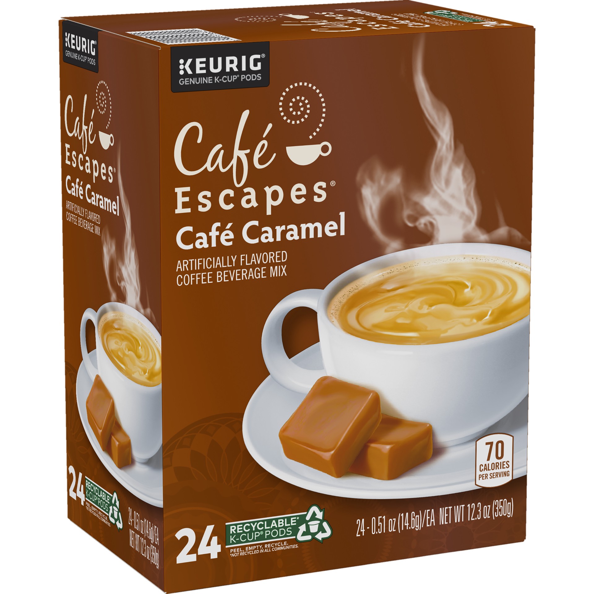 slide 5 of 5, Café Escapes Café Caramel, Keurig Single-Serve K-Cup Pods, 24 Count, 24 ct; 0.31 oz