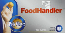 FoodHandler Poly Unisize Gloves - 500 ea