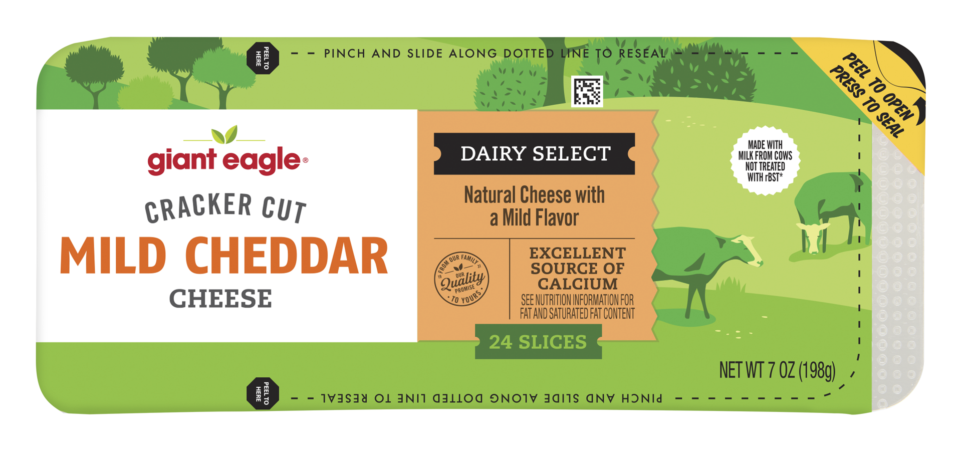 slide 1 of 1, Ge Mild Cheddar Cracker Cuts, 7 oz