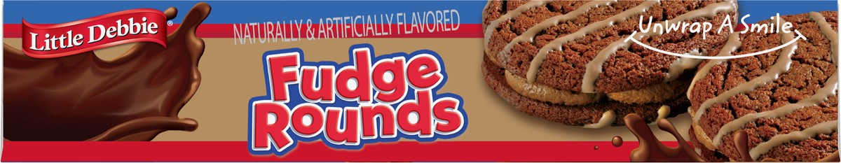 slide 11 of 13, Little Debbie Snack Cakes, Little Debbie Family Pack Fudge Rounds, 8 ct