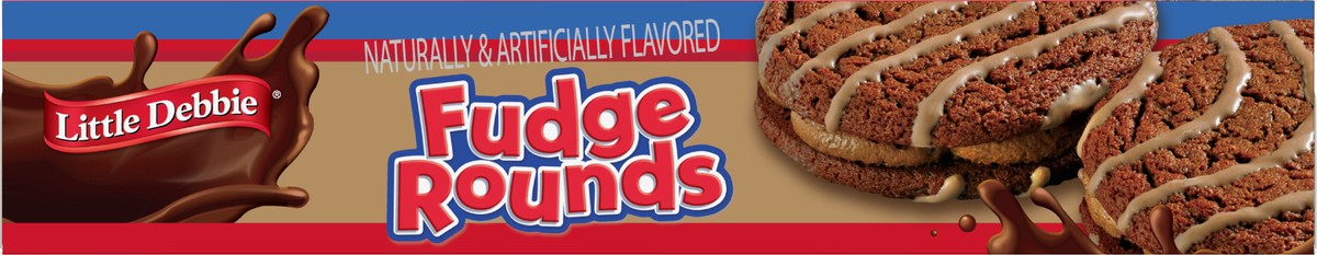 slide 8 of 13, Little Debbie Snack Cakes, Little Debbie Family Pack Fudge Rounds, 8 ct