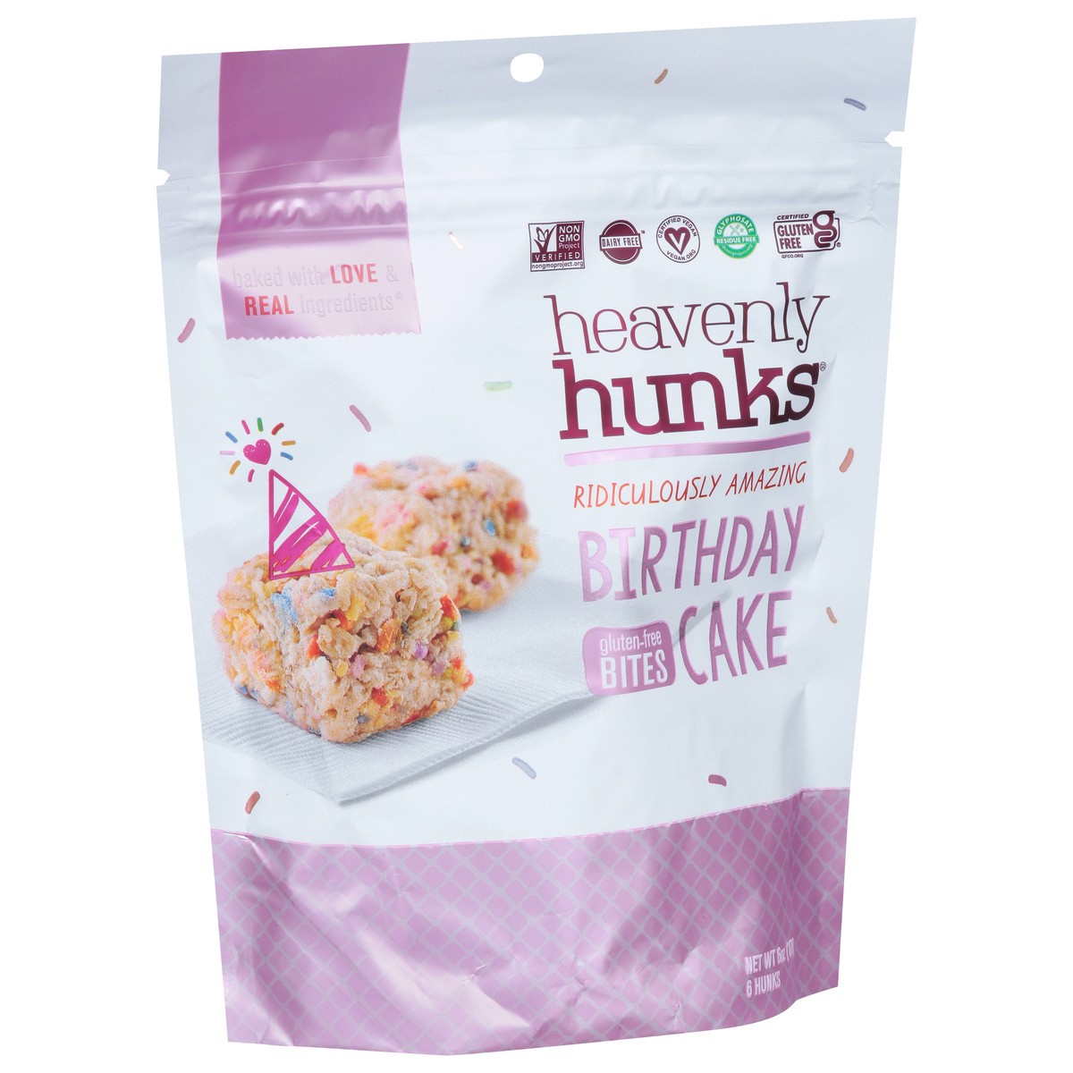 slide 7 of 9, Heavenly Hunks Birthday Cake 6 oz, 6 ct