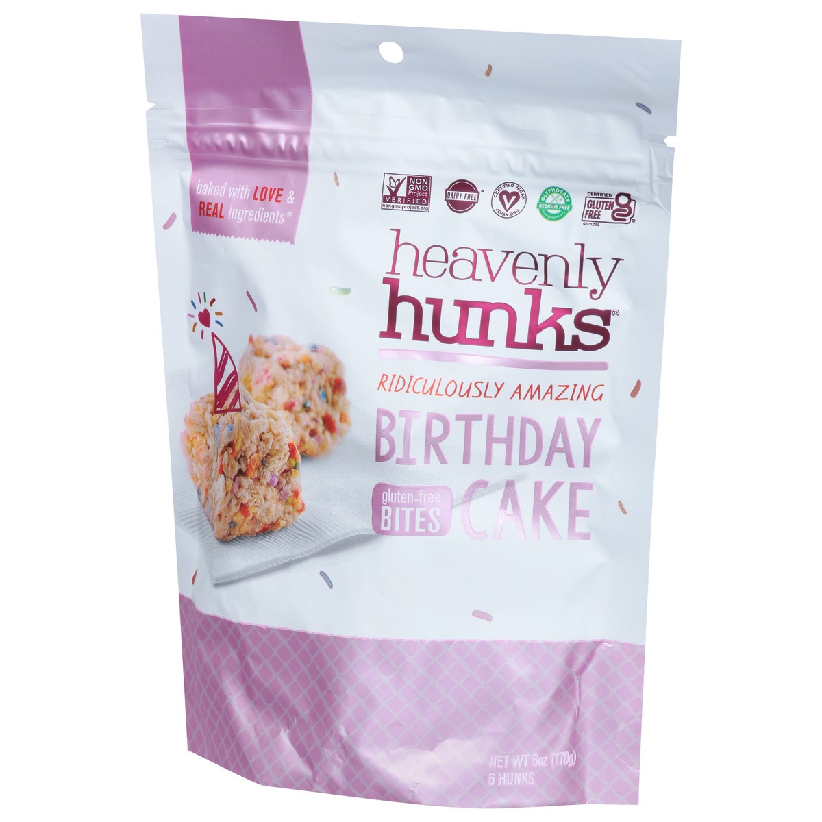 slide 5 of 9, Heavenly Hunks Birthday Cake 6 oz, 6 ct