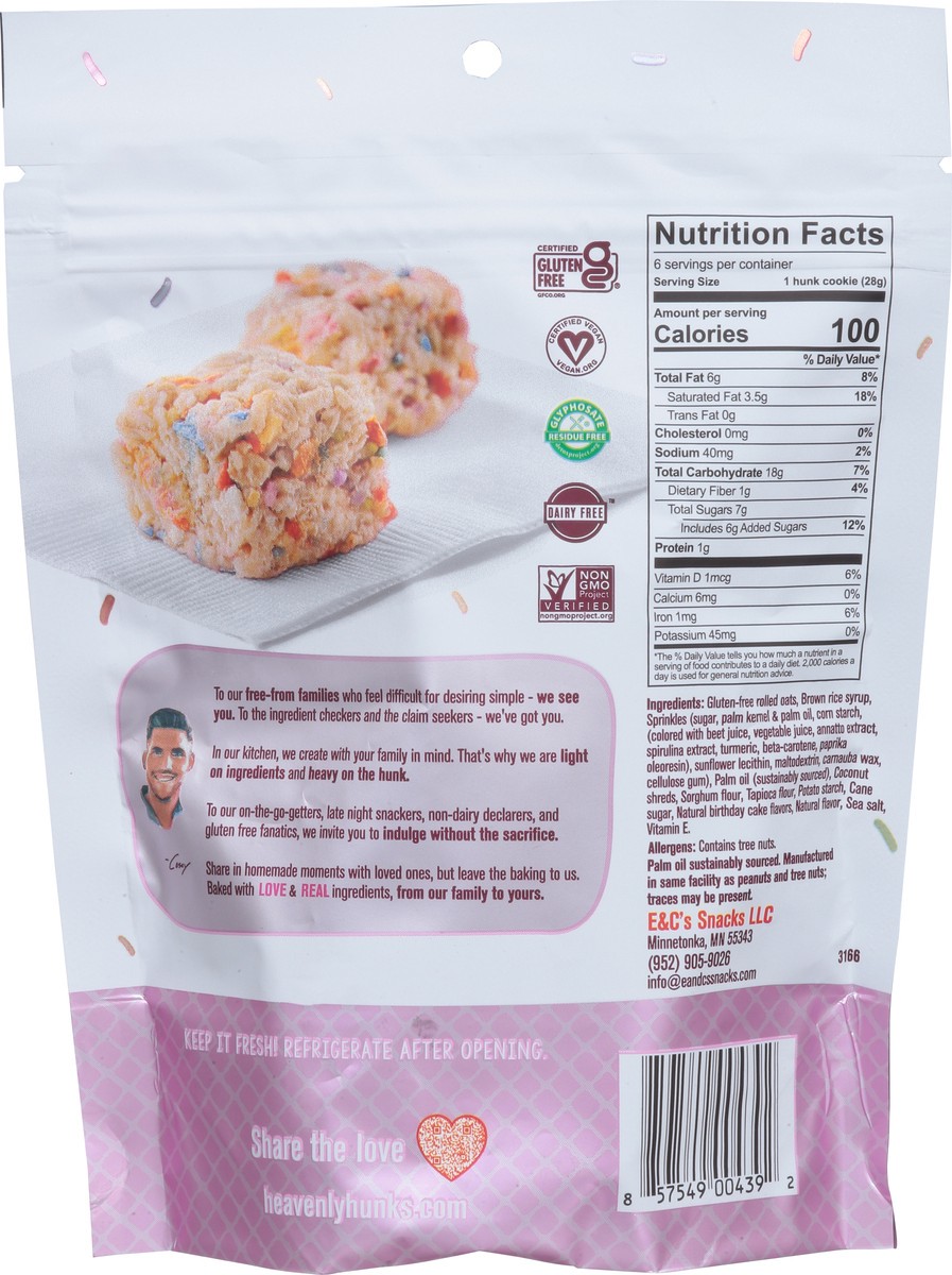 slide 3 of 9, Heavenly Hunks Birthday Cake 6 oz, 6 ct