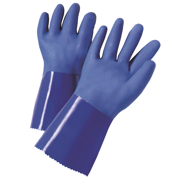 slide 1 of 1, West Chester PVC 10 Chemical Glove - Large, LG