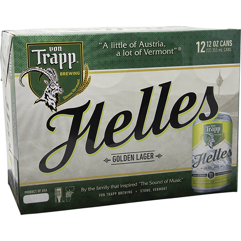 slide 1 of 1, Von Trapp Brewing Golden Lager Helles Beer 12 - 12 fl oz Cans, 12 ct