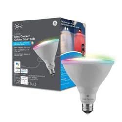 GE Household Lighting CYNC Smart Color Changing PAR38 LED Outdoor Floodlight Bulb