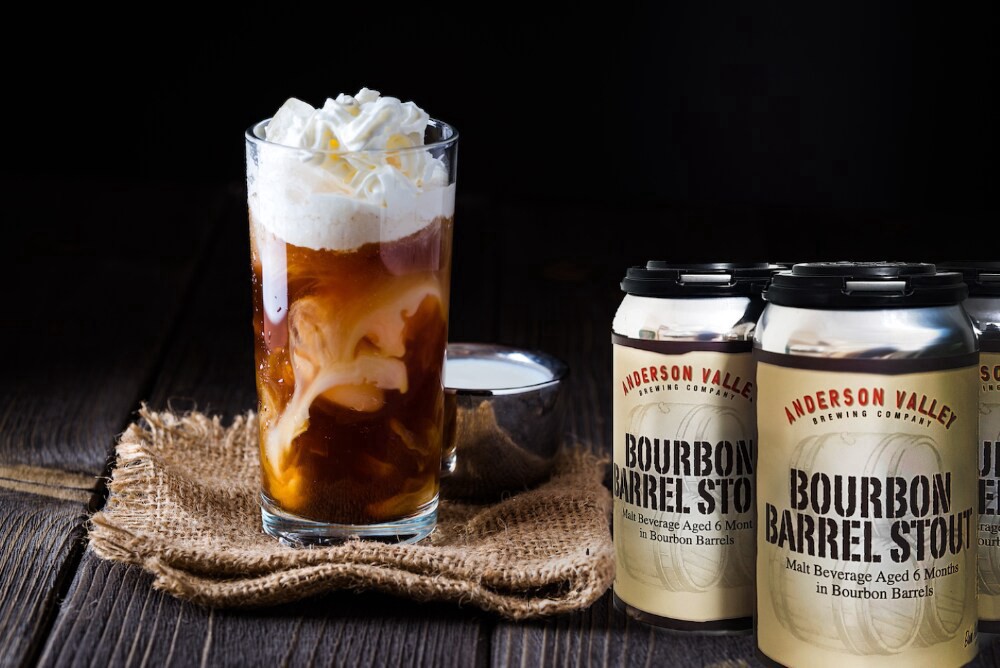 slide 3 of 5, Anderson Valley Bourbon Barrel Stout Malt Craft Beer, 4 cans /12 fl oz