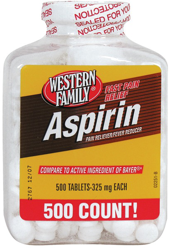 slide 1 of 1, Western Family Aspirin, 1 ct