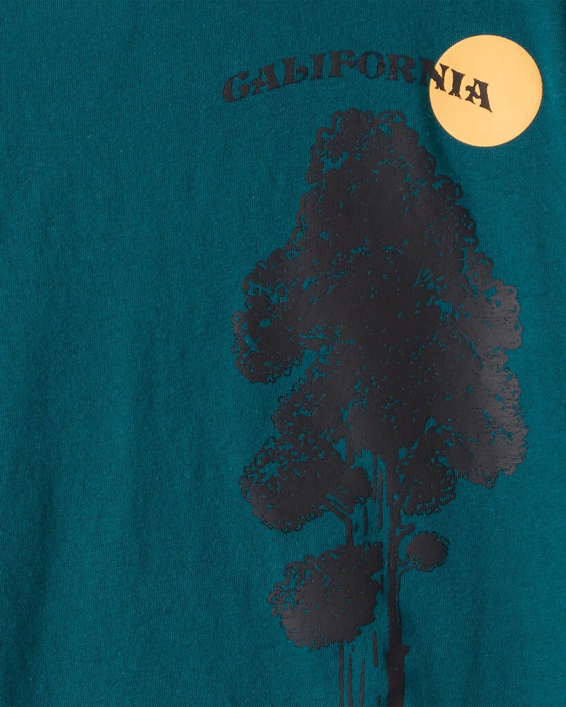 slide 2 of 2, Oshkosh Boys California Tree Long-Sleeve Graphic Tee - Green Teal XS, 1 ct