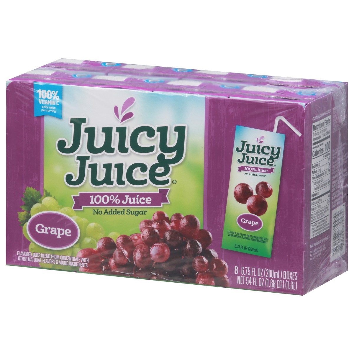 slide 4 of 9, Juicy Juice Grape 100% Juice - 8 ct, 8 ct