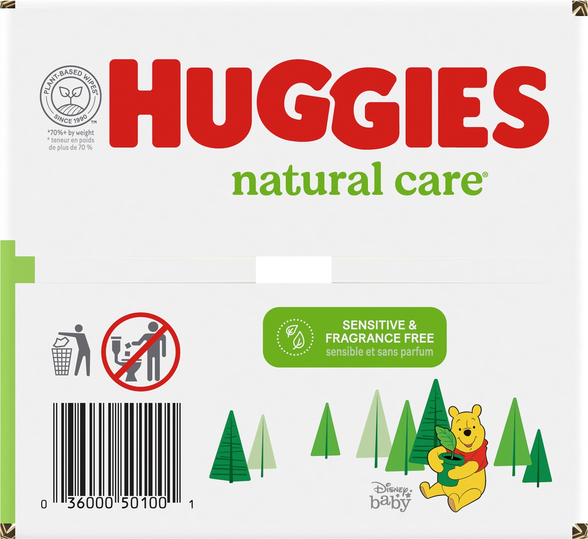 slide 5 of 10, Huggies Natural Care Unscented Baby Wipes, Sensitive, 2 Refill Packs, 352 ct