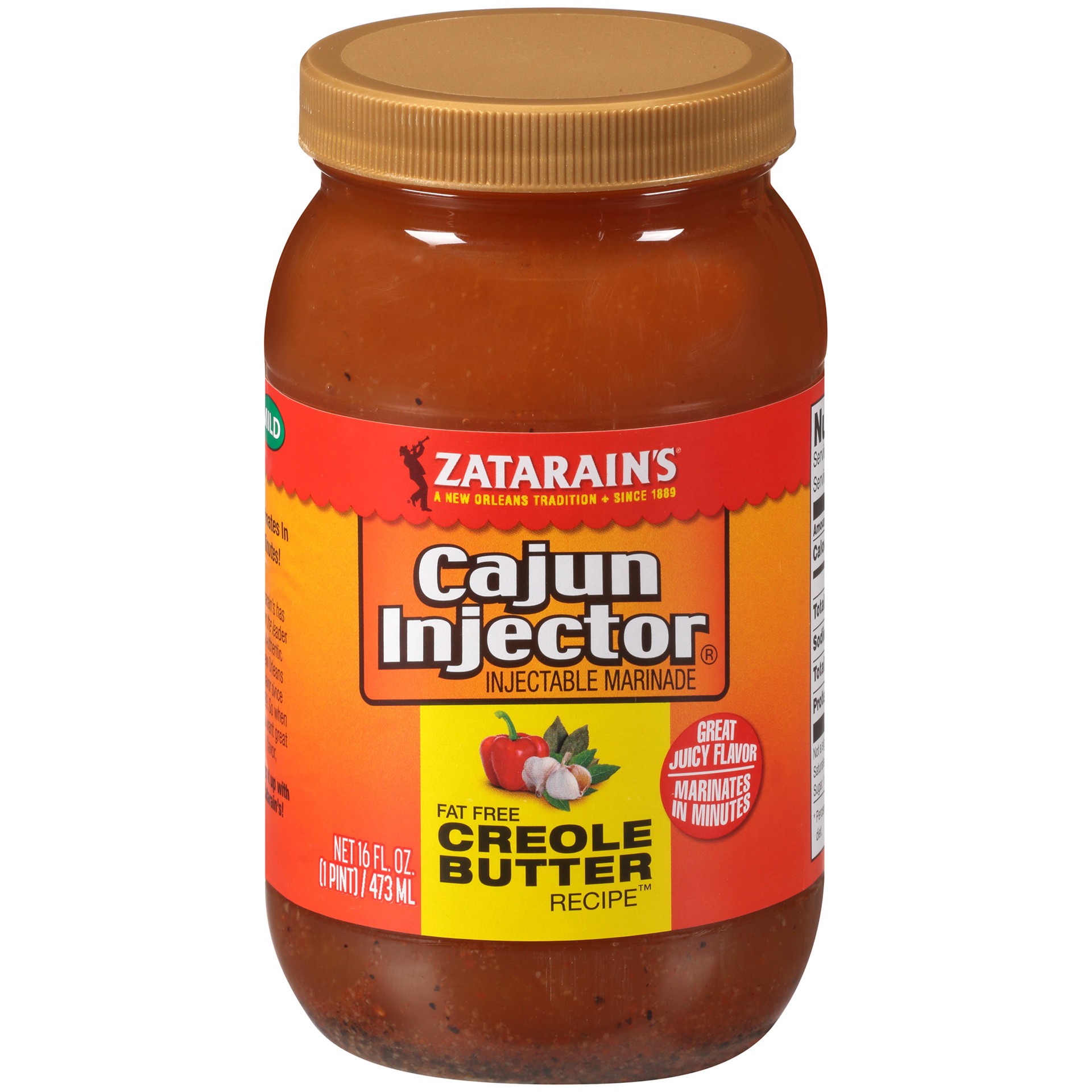 slide 1 of 5, Zatarain's Cajun Injectors Marinade Creole Butter, 16 oz