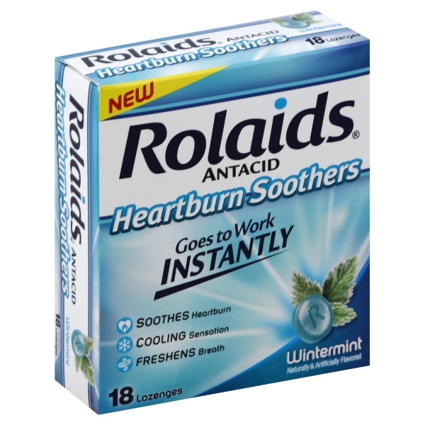 slide 1 of 1, Rolaids Cooling Relief Wintermint, 18 ct