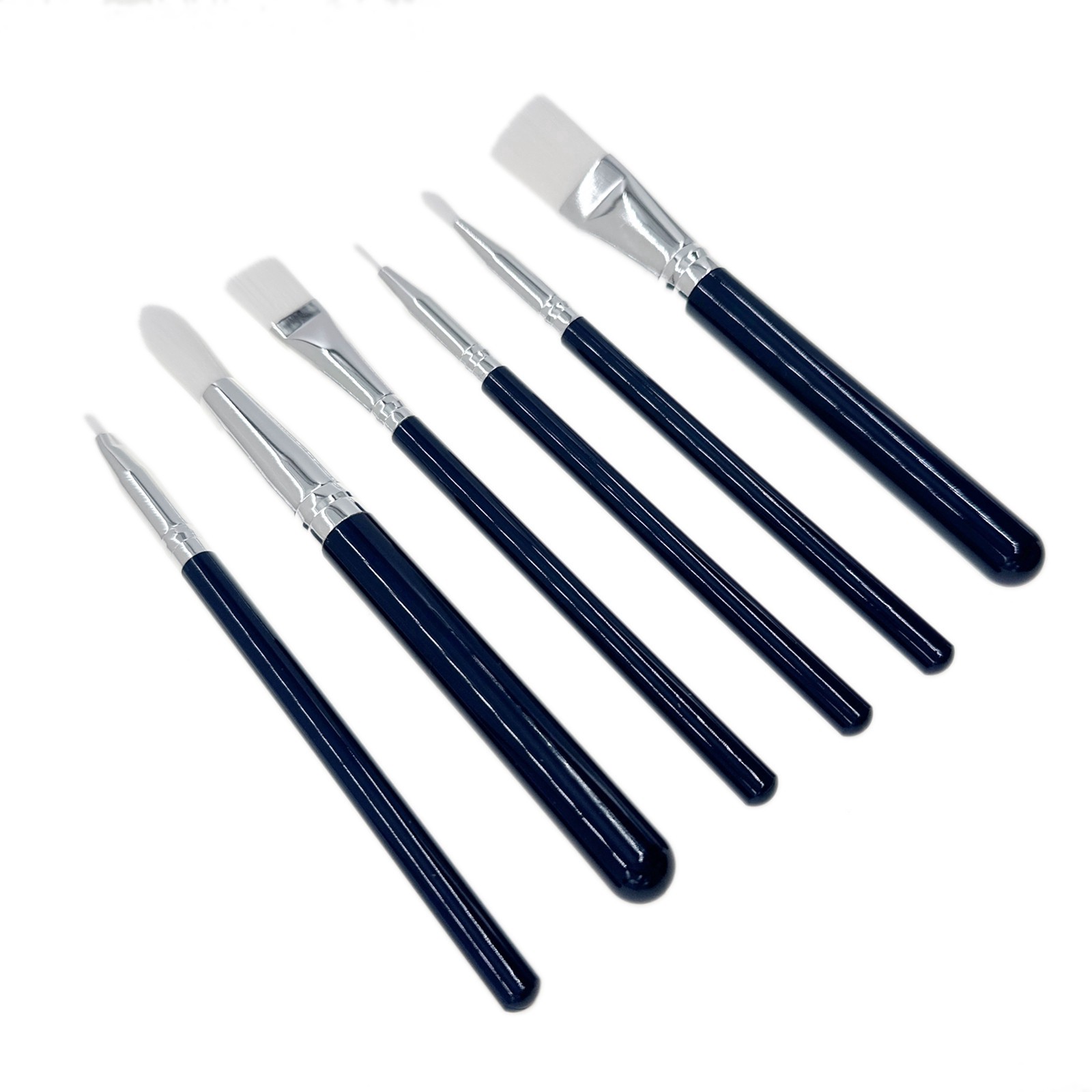 slide 2 of 2, Decorating Brush Set By Makery, 1 small round brush: 3 mm