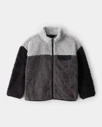 Carter's Boys Long-Sleeve Zip-Up Jacket - Grey/Black Grey/Black 4