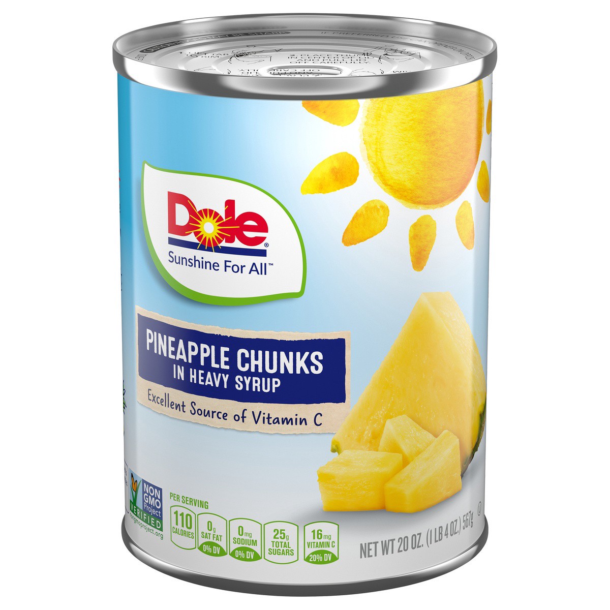 slide 1 of 9, Dole Pineapple Chunks in Heavy Syrup, 