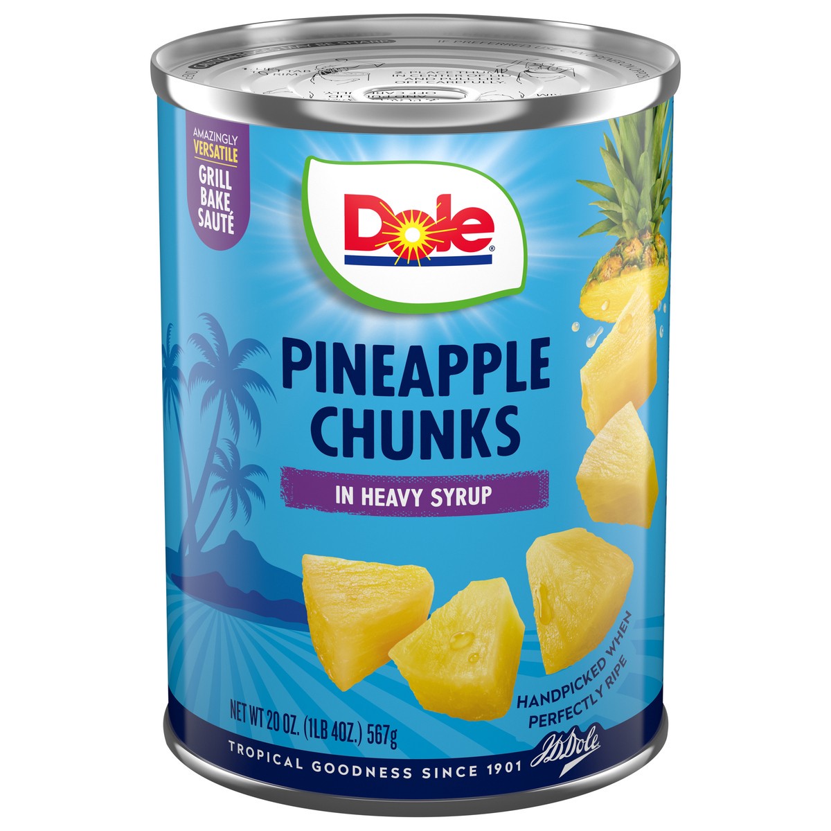 slide 1 of 9, Dole Pineapple Chunks in Heavy Syrup, 20 oz