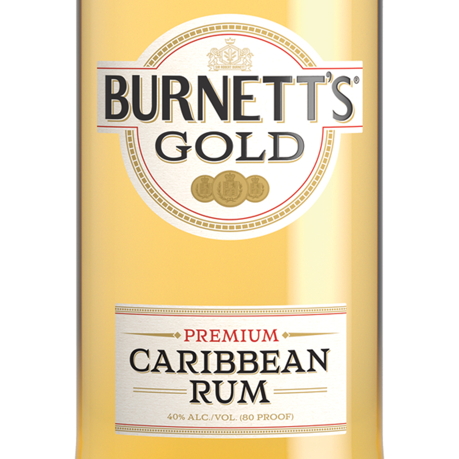 slide 2 of 2, Burnett's Rum - Gold, 750 ml, 750 ml