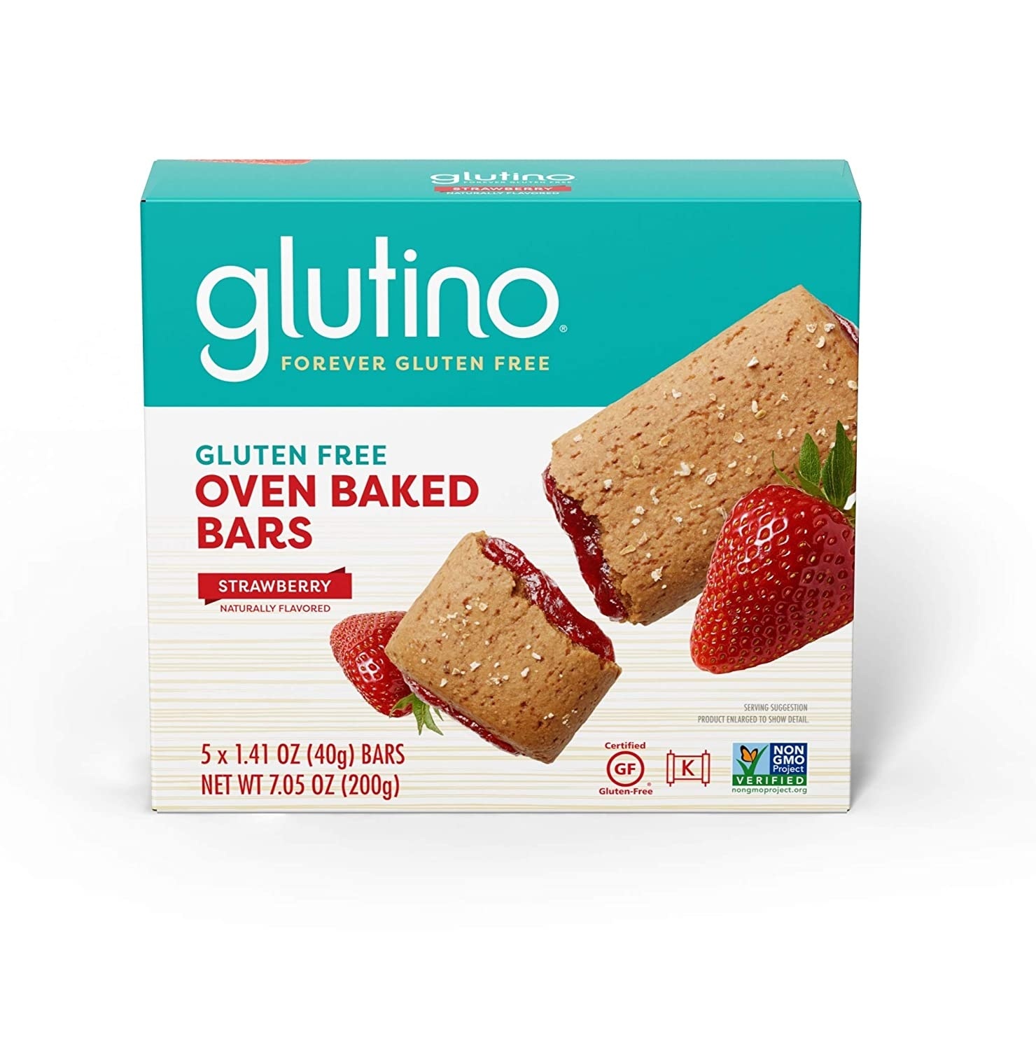 slide 1 of 4, Glutino Strawberry Gluten Free Oven Baked Bars, 