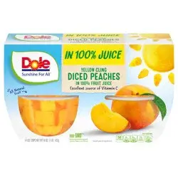 Dole Diced Peaches in 100% Fruit Juice
