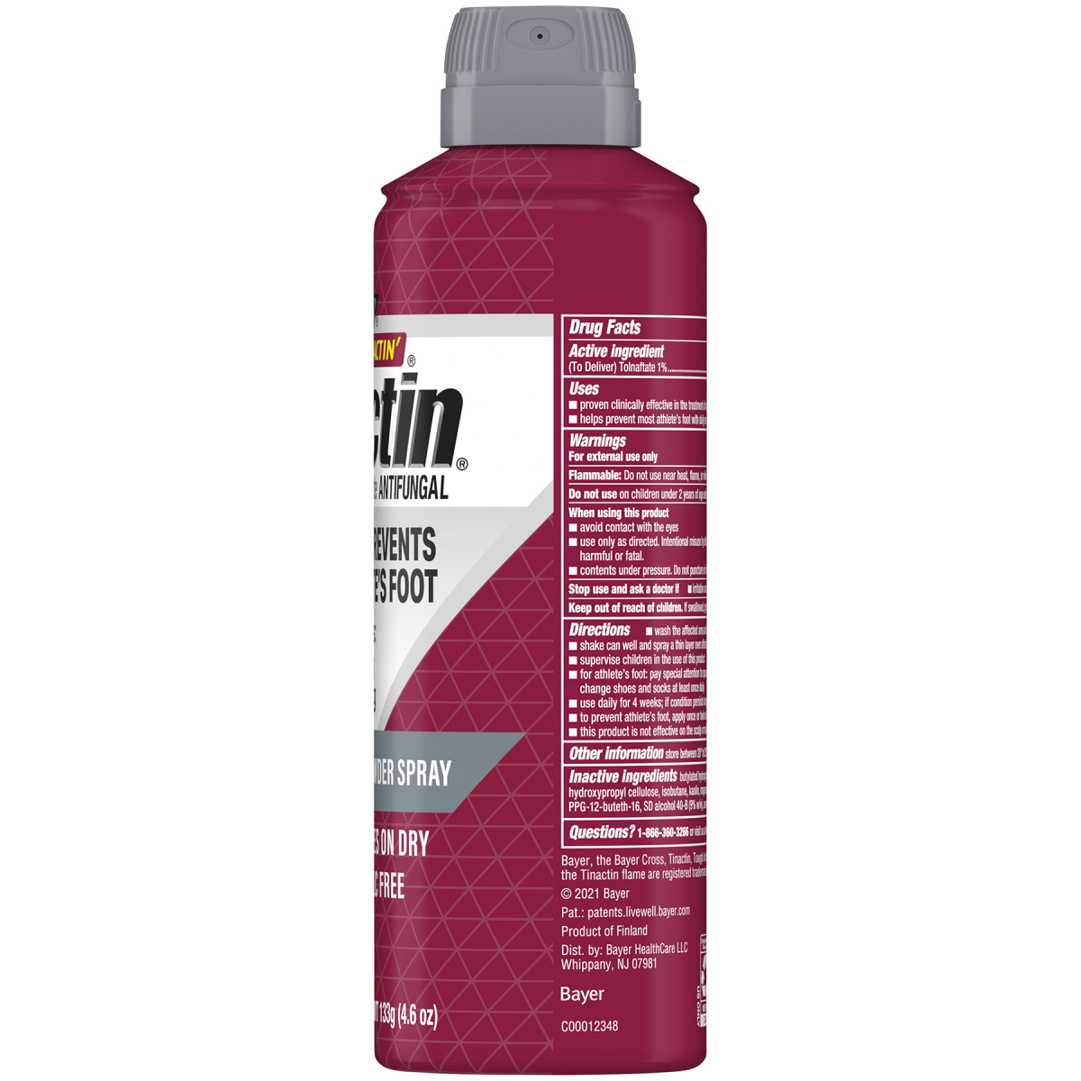 slide 23 of 25, Tinactin Powder Spray Tolnaftate Antifungal 4.6 oz, 4.6 oz