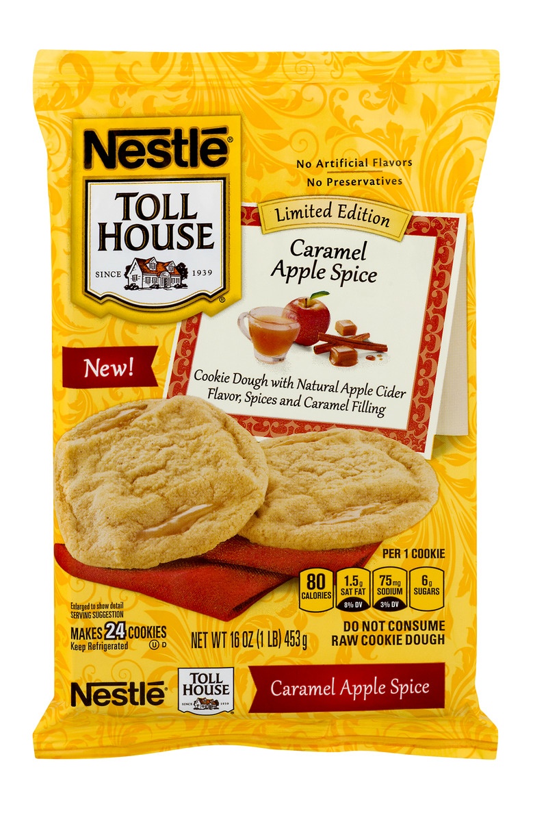 slide 1 of 1, Nestlé Toll House Fall Apple Cider Caramel Cookie Dough, 16 oz