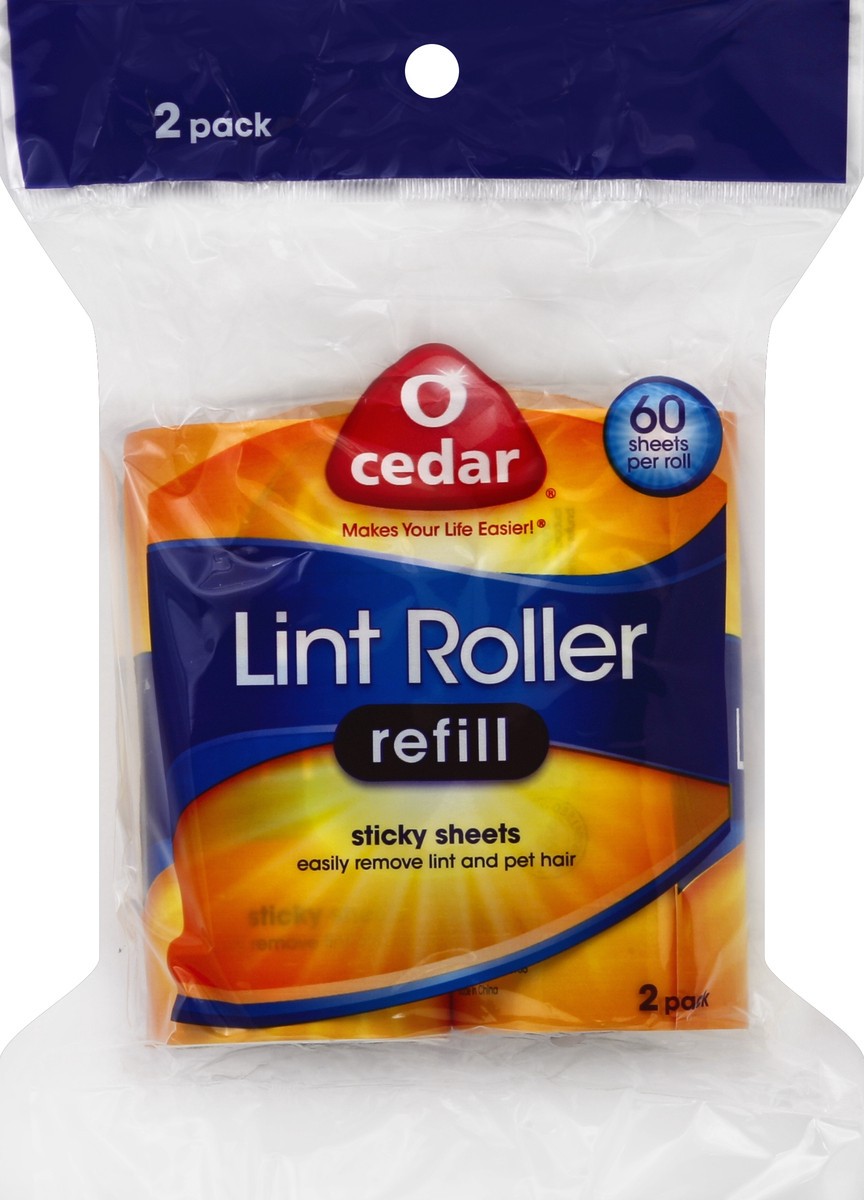 slide 6 of 9, O-Cedar Lint Roller Refills 2 ea, 2 ct