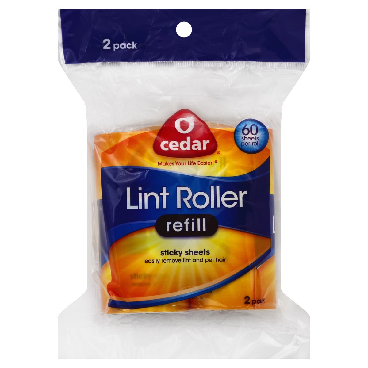 slide 9 of 9, O-Cedar Lint Roller Refills 2 ea, 2 ct