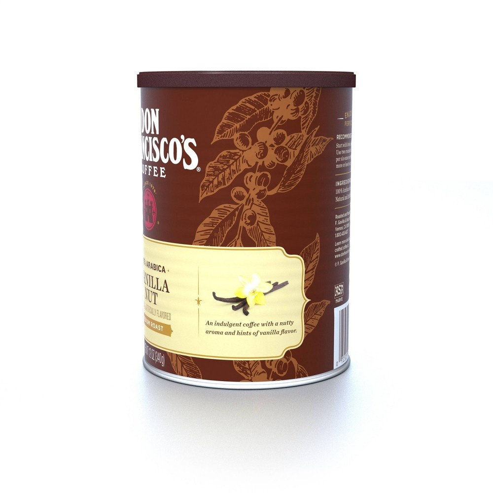 slide 2 of 9, Don Francisco's Vanilla Nut Flavored Medium Roast Ground Coffee, 12 oz