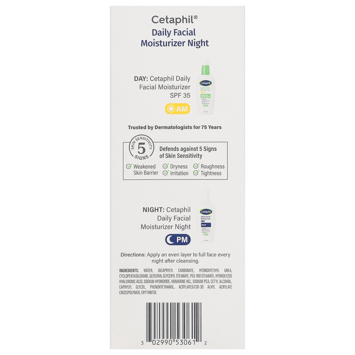 slide 12 of 13, Cetaphil Night Daily Facl Moistrz Pm, 3 fl oz