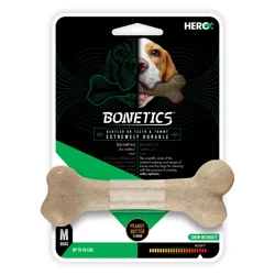 Bonetics Dog Toy Femur Bone, Peanut Butter Flavor, Medium