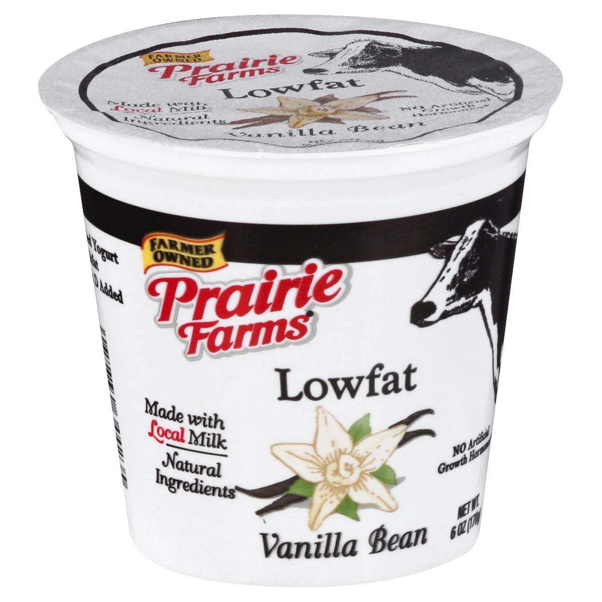 slide 9 of 9, Prairie Farms Lowfat Blended Vanilla Bean Yogurt 6 oz, 6 oz