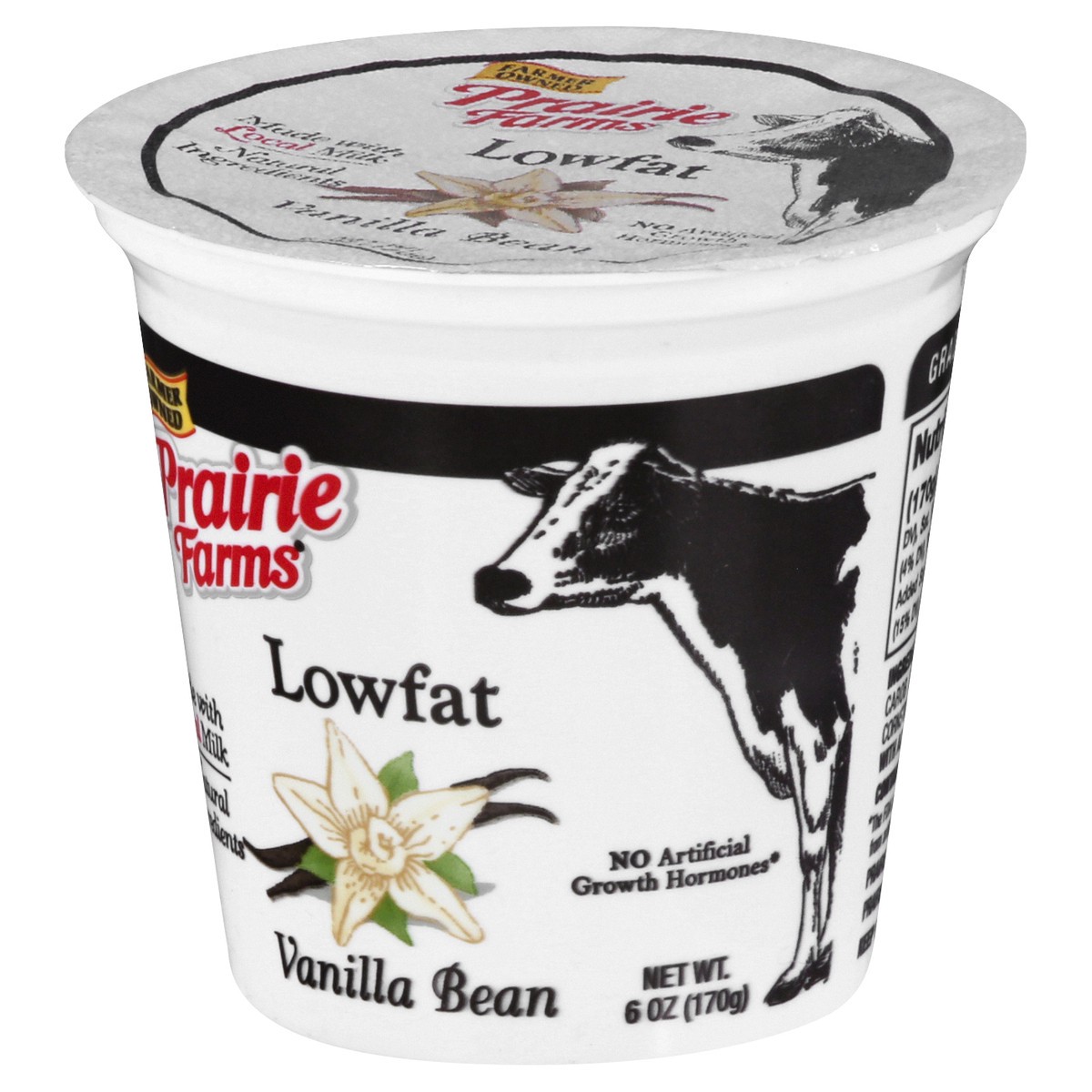 slide 4 of 9, Prairie Farms Lowfat Blended Vanilla Bean Yogurt 6 oz, 6 oz