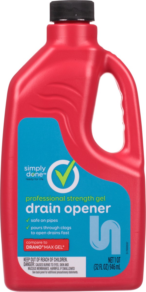 slide 1 of 9, Simply Done Gel Professional Strength Drain Opener 1 qt, 1 qt