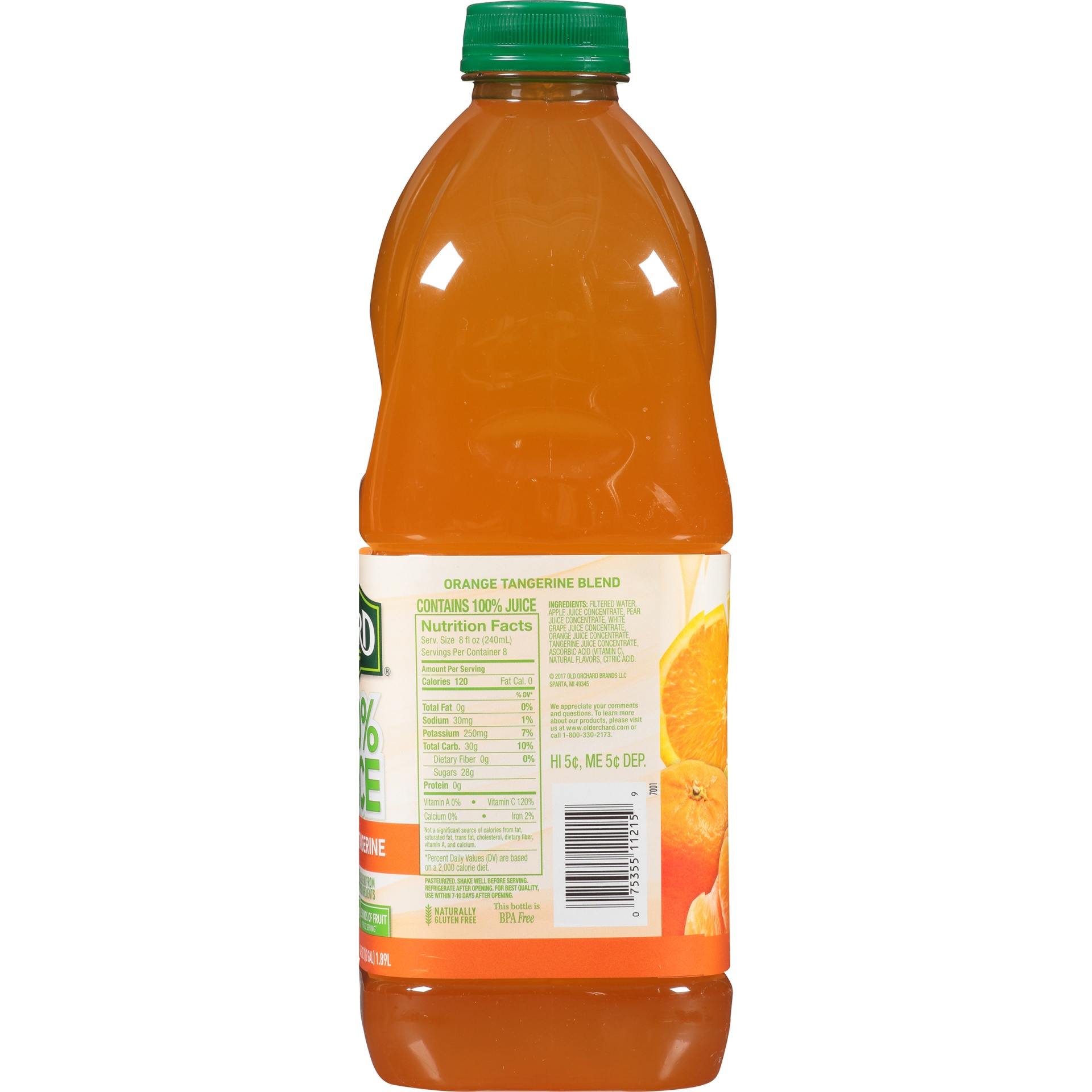 slide 5 of 8, Old Orchard 100% Juice Mango Tangerine, 64 fl oz